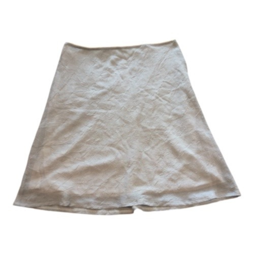 United Colors of Benetton Crinkle Texture Mini Skirt Grey Made in Italy Size 44